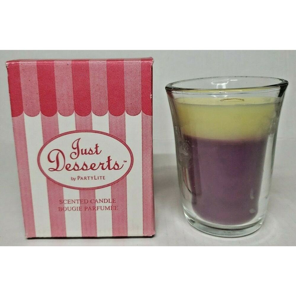 Vintage Partylite Just Desserts Jar Sugar Plum Farries New Box P1I/G14712
